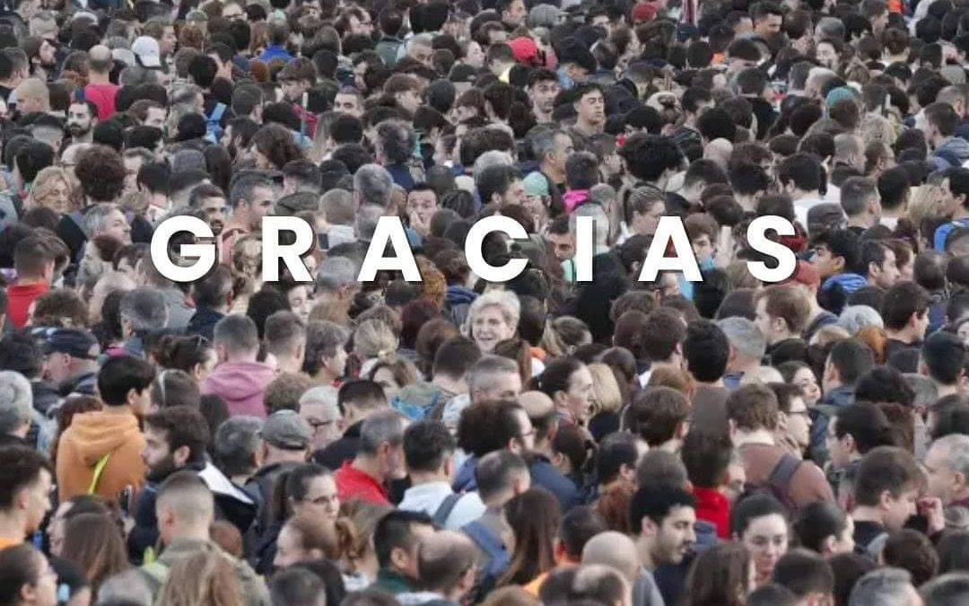 GRACIAS A TODOS POR LA SOLIDARIDAD CON LOS AFECTADOS POR LA DANA